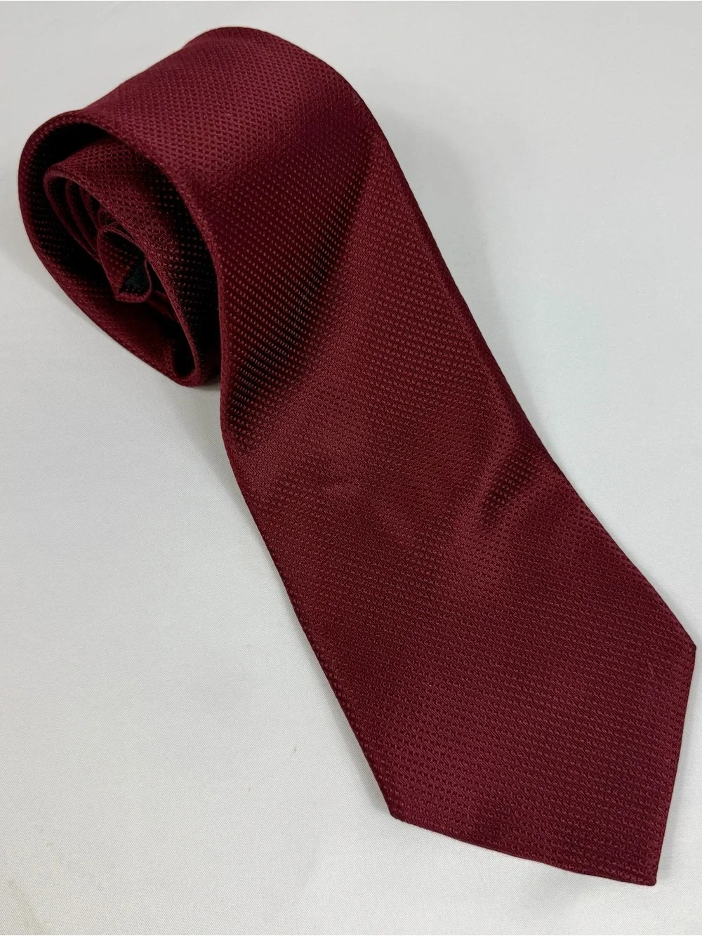 Murano Extra Long Burgundy 100% Silk Tie NWT Men’s XL Necktie